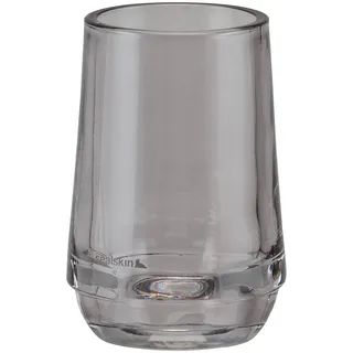 Sealskin Mood Zahnputzbecher, Zahnbürstenhalter aus Glas, Farbe: Farbe: Grau