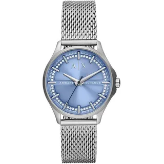 Armani Exchange Watch for Women, Quartz Three Hand Movement and 36mm Case Size with Stainless Steel Strap