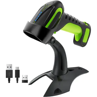 Tera Pro 8100 3-in-1 Kabellos QR Bluetooth Kabellos & Kabelgebunden Barcode Scanner Grün