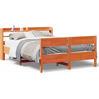 vidaXL Massivholzbett ohne Matratze 120x200 cm Kiefernholz