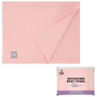 PROTECHT DRYPLUS – Handtuch aus Mikrofaser ultraleicht, saugfähig & schnell trocknend – Dünnes Reisehandtuch für Körper & Haare – Microfaser Handtücher ideal für Reisen, Fitness, Sport & Alltag – Rosa
