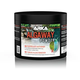 Algenvernichter Teich 500 g – gegen Fadenalgen für klares Wasser im Gartenteich – kupferfrei, schonend und vorbeugend bei regelmäßigem Einsatz – ARKA Pond Algaway Powder