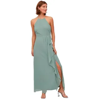 Vila Milina ärmelloses Langes Kleid - Green Milieu - 42
