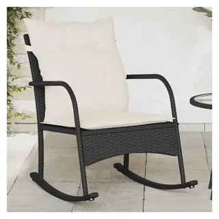 vidaXL Garten-Schaukelstuhl 58 x 83 x 80 cm schwarz 1 St.