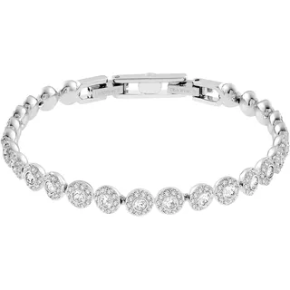 Swarovski Una Angelic Armband, Rund, Weiss, Rhodiniert