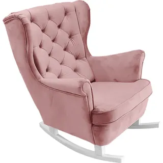 DomoHome Relaxsessel Armlehnensessel Armlehnen Fernsehsessel Loungesessel Polstersessel Couchsessel Armsessel Chair Wohnzimmersessel Ohrensessel | 102x81x95cm | Pink_29838 - Rosa