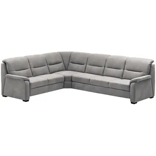 Beldomo Comfort Ecksofa , Grau , Textil , L-Form , 303x245 cm , Goldenes M , Typenauswahl, Bettkasten erhältlich, Fußauswahl, seitenverkehrt erhältlich, Bettfunktion erhältlich, Rücken echt , Wohnzimmer, Sofas & Couches, Wohnlandschaften, Ecksofas