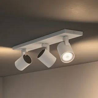 Philips Hue Runner Tripple Spotlight - White - With Dimmer Switch