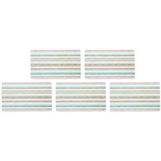 KESPER 31254 Dekor-Frühstücksbrettchen mit Streifen, Melamin, eckig 23,5 x 14,5 x 0,4 cm, mehrfarbig (5er Pack)