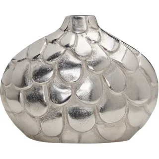 Beliani Blumenvase TIMGAD Metall Silber