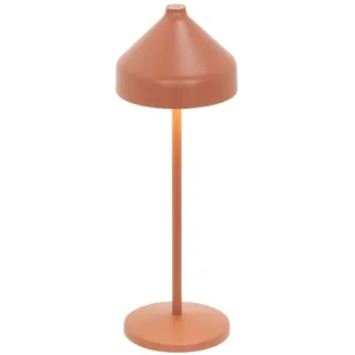 Zafferano, Amelie Lampe, Wiederaufladbare und Kabellose Tischlampe mit Touch Control, Geeignet für den Innen- und Außenbereich, Dimmer, 2200-3000 K, Höhe 34 cm, Farbe Terrakotta