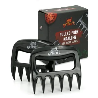 grillart Grillgabel 2 Stück Kunststoff schwarz