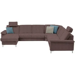 Dieter Knoll Wohnlandschaft , Braun , Textil , Uni , U-Form , 333x265 cm , Goldenes M , Typenauswahl, Fußauswahl, Stoffauswahl, Sitzqualitäten, seitenverkehrt erhältlich, Bettfunktion erhältlich, Hocker erhältlich, Rückenfutter, individuell planbar , Wohnzimmer, Sofas & Couches, Wohnlandschaften, Wohnlandschaften in U-Form