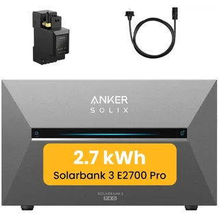 Anker SOLIX Solarbank 3 E2700 Pro 2,68 kWh inkl. Smarter Zähler