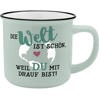 SHEEPWORLD Becher "Die Welt ist schön, weil Du mit drauf bist!"