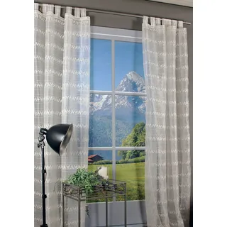 HOSSNER - ART OF HOME DECO Gardine »Hallwylersee« Schlaufen 1 Stk. tlg. Schlaufenschal im besonderen Design