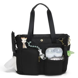 huggies babywear Wickeltasche inklusive Wickelunterlage, ohne abgebildete Accessories, schwarz,
