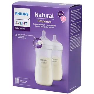 Philips Natural Response - Babyflasche 330ml, schnelle Durchflussrate - SCY906/02