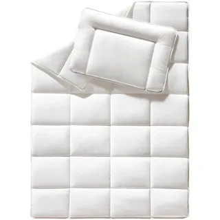 f.a.n. Kinder-Bettenset - Set aus Decke 100x135 cm und Kissen 40x60 cm, 100% Baumwolle