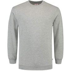 Tricorp 301008 Casual Sweatshirt, 60% Gekämmte Baumwolle/40% Polyester, 280g/m2, Graue Melange, Größe XL