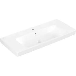 VB Waschbecken Architectura 1000x445mm Rechteck 1HL. mit Überlauf Weiß Alpin - Weiß