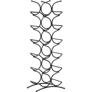 Amazon Basics Weinregal für 12 Flaschen, Schwarz, 24.9 x 16 x 67.8 cm