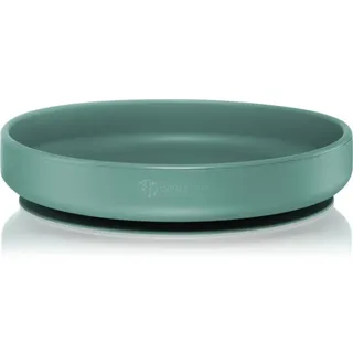 Petite&Mars Take&Match Silicone Plate Teller mit Saugnapf Misty Green 6 m+ 1 St.