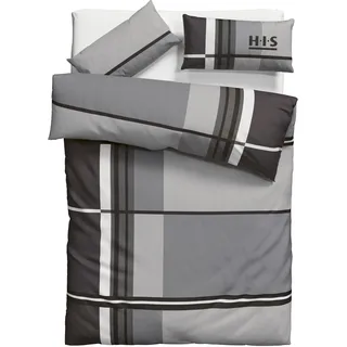 H.I.S. H.I.S Bettwäsche »Cassia« 2 tlg. in sportlichem Karo Design, Bettwäsche aus Baumwolle, ab Gr. 135x200 cm H.I.S B/L: 135 cm x 200 cm