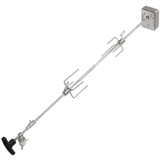 TAINO Drehspieß 110 cm Edelstahl/Grau/Schwarz/Silber/Weiß