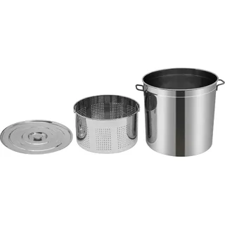Kochtopf, Edelstahl, große Kapazität, Silber