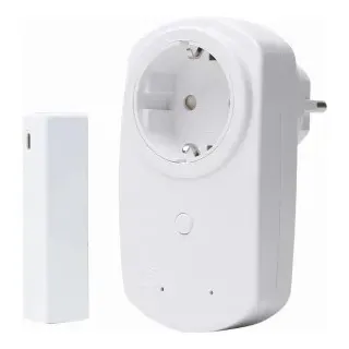 Kopp 825802212 Funk-Dunstabzugshauben-Steuerungs-Set, mit Funk-Adapter und Tür- und Fensterkontakt, Farbe: weiß