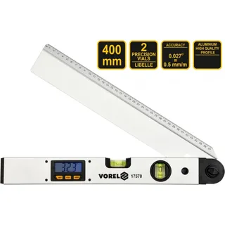 Digital elektronisches Winkelmesser 40 cm Wasserwaage Winkelmessgerät mit digitaler LCD Gradanzeige