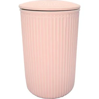 Greengate Vorratsdose mit Deckel ALICE Pale Pink Rosa Groß 13x21 cm Keramik