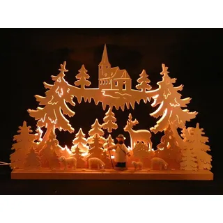 Schwibbogen mit Schäfer und Herde Größe =50x34cm NEU Leuchterbogen Lichterbogen