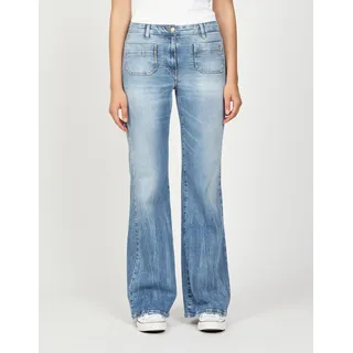 GANG Bootcut-Jeans »94 JESSI FLARED« im angesagten Leo Muster
