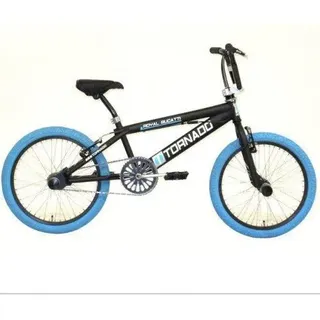 Tornado 20 Zoll Freestyle Bike Matte schwarze blaue Reifen 2000024 - Blau