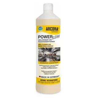 POWER-CLEAN Grillreiniger und Rauchhartzentferner, Hochkonzentrierter und alkalischer Intensivreiniger für starke Verschmutzungen, 1 Liter - Flasche