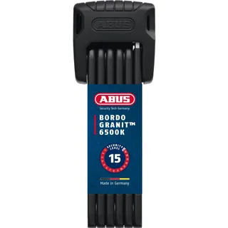 ABUS Bordo Granit 6500K Schwarz Faltschloss