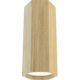 Deckenstrahler , Eichefarben , Holz , Eiche , 13 cm , Lampen & Leuchten, Innenbeleuchtung, Spots & Strahler, Deckenspots