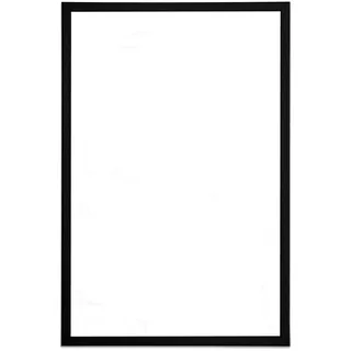 Bi-Office MM01001161 Trocken abwischbare Magnettafel, MDF Rahmen, lackierter Stahl, 40 x 30 cm, schwarz