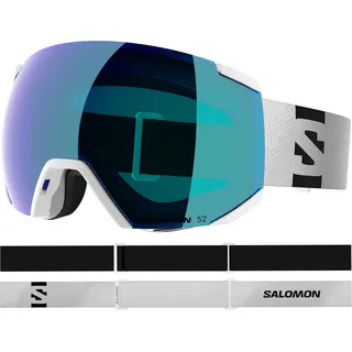 Salomon Radium Ml Skibrille - White - Mid Blue/CAT2