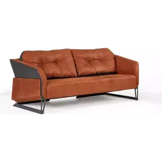 Designer Orange Sofa Arbeitszimmer Büromöbel Couch 3 Sitzer Neu - Orange