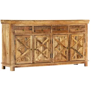 vidaXL Sideboard mit 4 Schubladen 160 x 40 x 85 cm Massivholz Mango