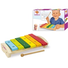 Bild Spielzeug-Musikinstrument Xylophon aus Holz in bunt