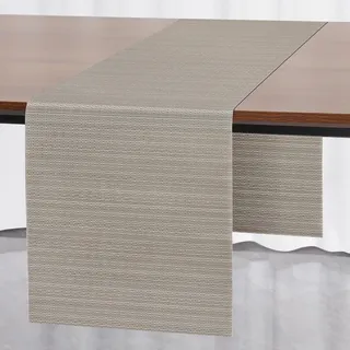 Myir JUN Tischläufer, Tischläufer Modern Abwaschbar Outdoor Wärmeisoliertes PVC für Häuser Restaurants Hotels 30 x 240 cm (Silber Gold)