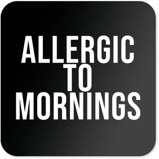 Lustige Getränkeuntersetzer | Neuheit Büro Tasse Untersetzer | Kind Morgen Biermatte | sarkastisches Wohnaccessoire | Joke Silly Coffee – CC31