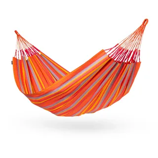 LA SIESTA® - Brisa - Klassische Doppel-Hängematte, handgefertigt in Kolumbien, mit 160 cm Breite für entspannte Momente drinnen und draußen. (Toucan)