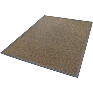 Dekowe Sisalteppich »Mara S2 mit Bordüre«, rechteckig, 5 mm Höhe, Flachgewebe, Material: 100% Sisal, Wohnzimmer, Kundenliebling, grau