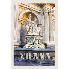 Holzschild 20x30 cm - Wien Österreich Skultur Mittelalter