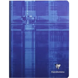 Clairefontaine 5x Notizbuch Leinenrücken, 17x22cm 96 Blatt, französische Lineatur, Seyès Sortiert 69741C